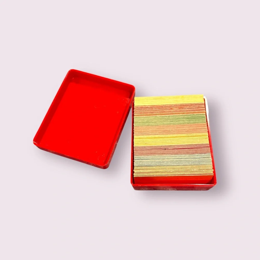 Vintage Red Children's Memory Verses Box 